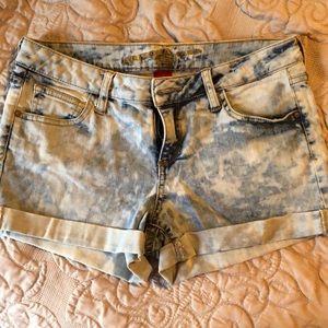 Acid Wash Jean Shorts